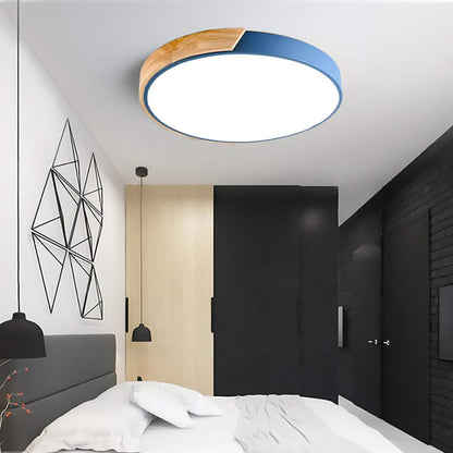 Colorful LED Ceiling Light Fixture – Modern Round Design for Hallway, Dining Room, and Living Room