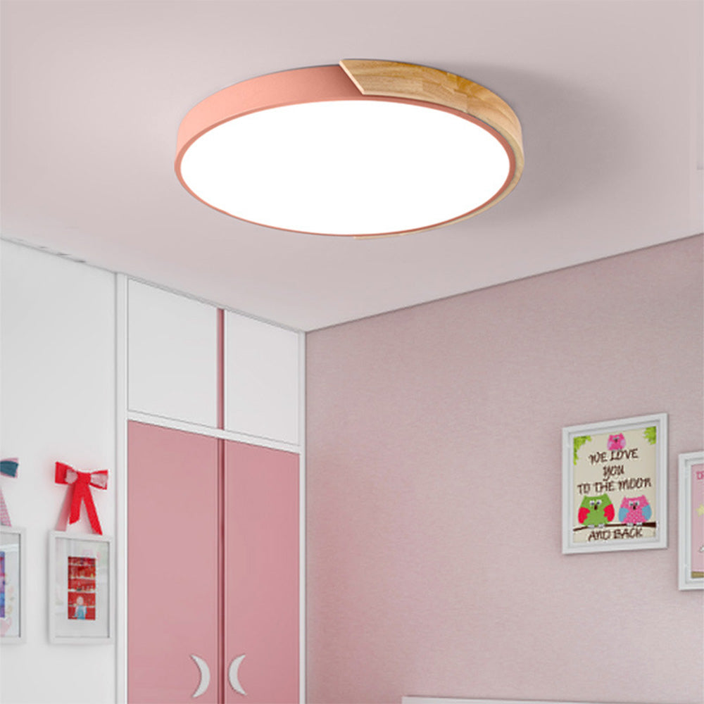 Colorful LED Ceiling Light Fixture – Modern Round Design for Hallway, Dining Room, and Living Room
