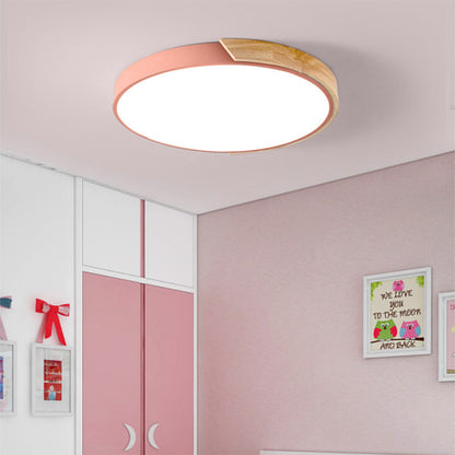 Colorful LED Ceiling Light Fixture – Modern Round Design for Hallway, Dining Room, and Living Room