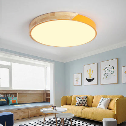 Colorful LED Ceiling Light Fixture – Modern Round Design for Hallway, Dining Room, and Living Room
