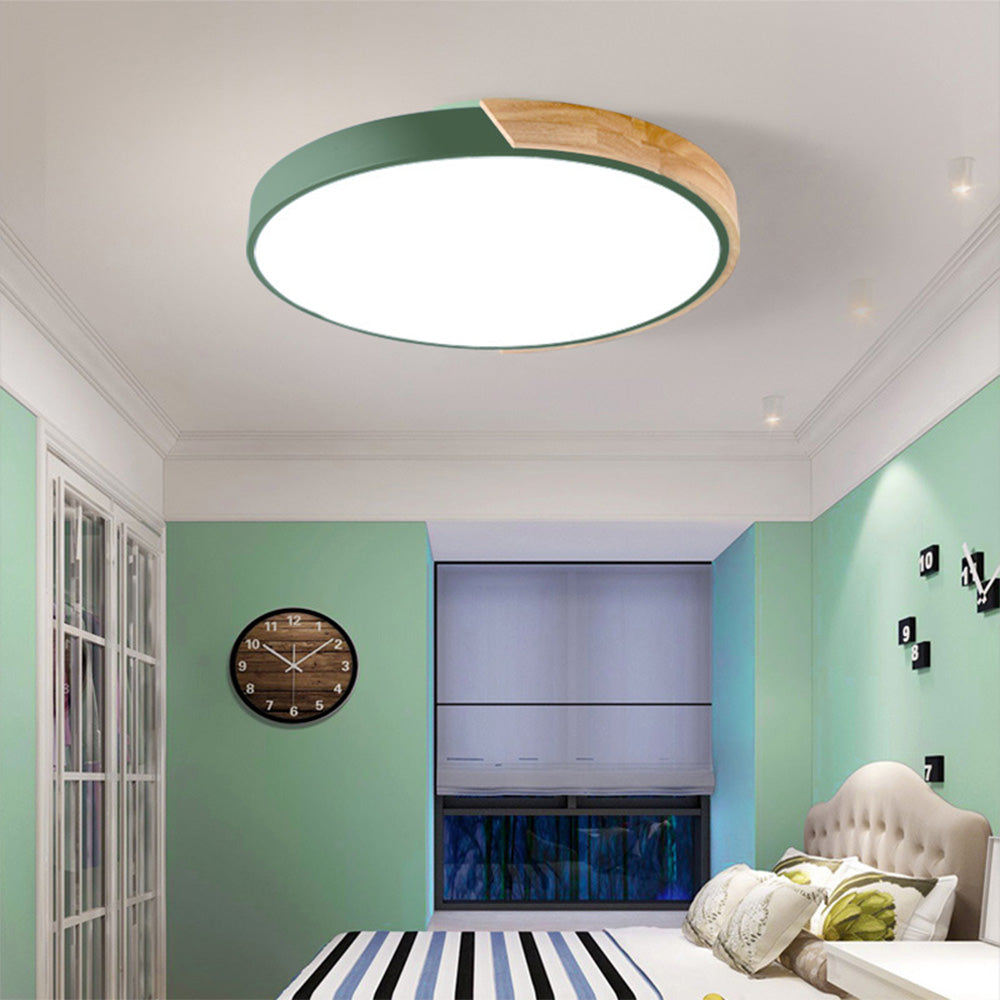 Colorful LED Ceiling Light Fixture – Modern Round Design for Hallway, Dining Room, and Living Room