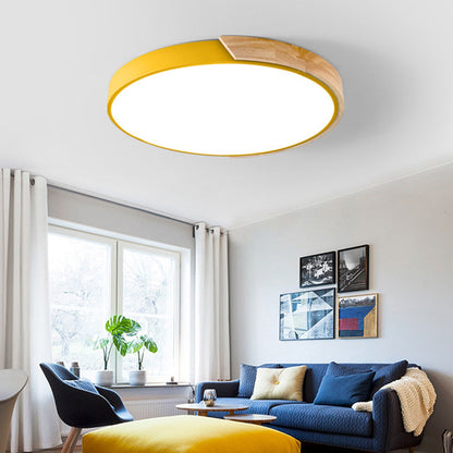 Colorful LED Ceiling Light Fixture – Modern Round Design for Hallway, Dining Room, and Living Room