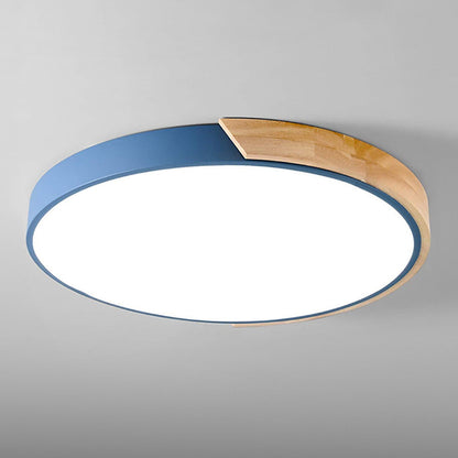 Colorful LED Ceiling Light Fixture – Modern Round Design for Hallway, Dining Room, and Living Room