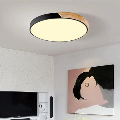 Colorful LED Ceiling Light Fixture – Modern Round Design for Hallway, Dining Room, and Living Room
