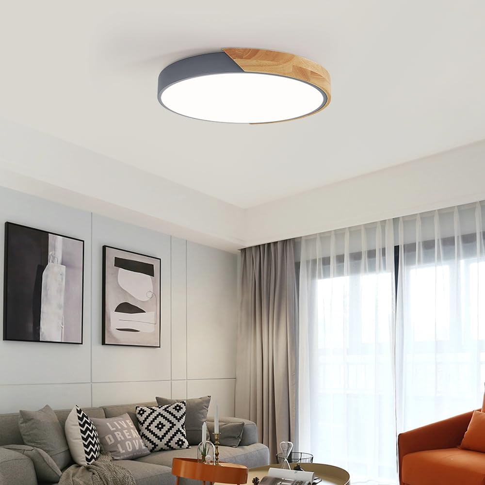 Colorful LED Ceiling Light Fixture – Modern Round Design for Hallway, Dining Room, and Living Room
