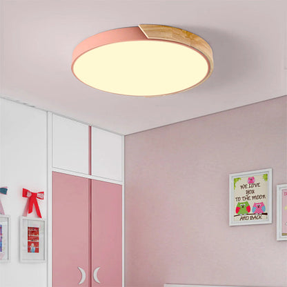 Colorful LED Ceiling Light Fixture – Modern Round Design for Hallway, Dining Room, and Living Room