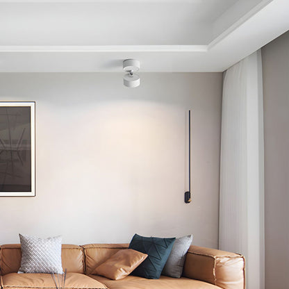 Compact Adjustable Ceiling Spotlight – Energy-Efficient LED Living Room Spotlights in Sleek Aluminum Finish