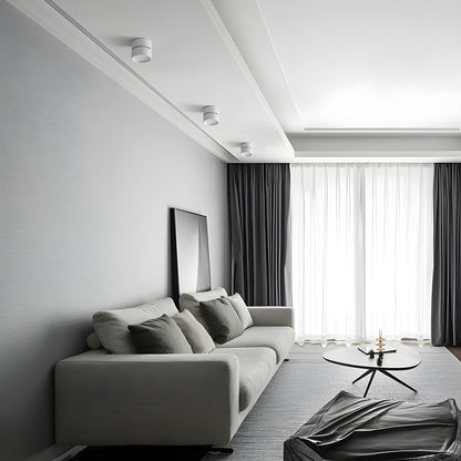 Compact Adjustable Ceiling Spotlight – Energy-Efficient LED Living Room Spotlights in Sleek Aluminum Finish