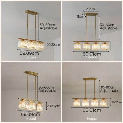 SOLARA - Modern Nordic Glass Pendant Light for Kitchen & Dining