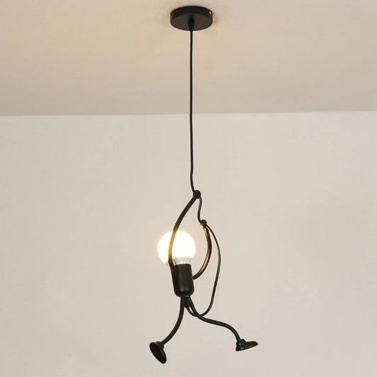 Doll-Shaped Pendant Lamp for Kids' Rooms – Whimsical Hanging Lights with Soft Ambient Lighting