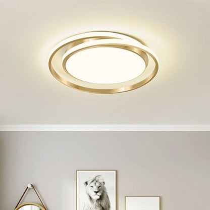 Duo Ring LED Ceiling Light Fixture – Elegant Flush Mount Ceiling Light for Inviting Ambient Lighting in Any Room