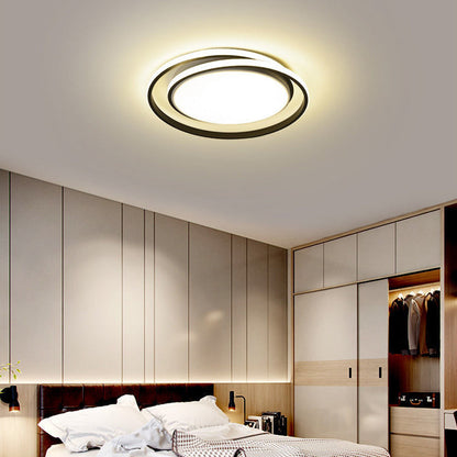 Duo Ring LED Ceiling Light Fixture – Elegant Flush Mount Ceiling Light for Inviting Ambient Lighting in Any Room