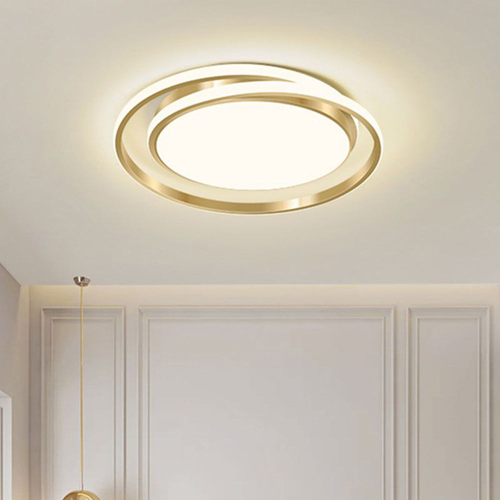 Duo Ring LED Ceiling Light Fixture – Elegant Flush Mount Ceiling Light for Inviting Ambient Lighting in Any Room