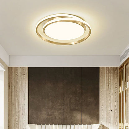 Duo Ring LED Ceiling Light Fixture – Elegant Flush Mount Ceiling Light for Inviting Ambient Lighting in Any Room