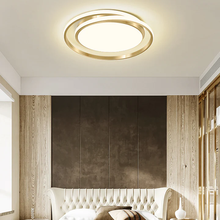 Duo Ring LED Ceiling Light Fixture – Elegant Flush Mount Ceiling Light for Inviting Ambient Lighting in Any Room