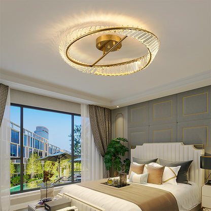 Elegant Crystal LED Flush Mount Ceiling Light Fixture – Soft Illumination for Home Décor