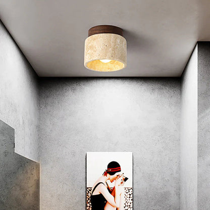 Elegant Japanese Minimalist Cream Ceiling Lamp - LED Flush Mount Ceiling Light Fixture for Modern Spaces