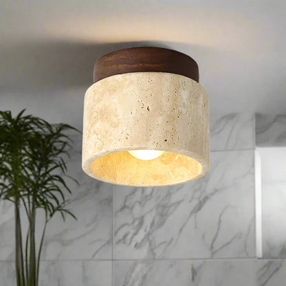 Elegant Japanese Minimalist Cream Ceiling Lamp - LED Flush Mount Ceiling Light Fixture for Modern Spaces