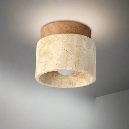 Elegant Japanese Minimalist Cream Ceiling Lamp - LED Flush Mount Ceiling Light Fixture for Modern Spaces