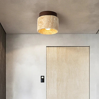 Elegant Japanese Minimalist Cream Ceiling Lamp - LED Flush Mount Ceiling Light Fixture for Modern Spaces