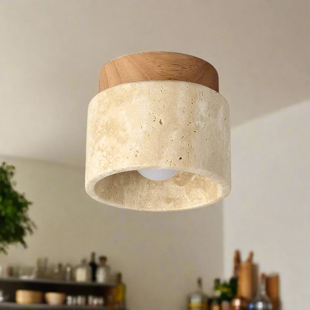 Elegant Japanese Minimalist Cream Ceiling Lamp - LED Flush Mount Ceiling Light Fixture for Modern Spaces