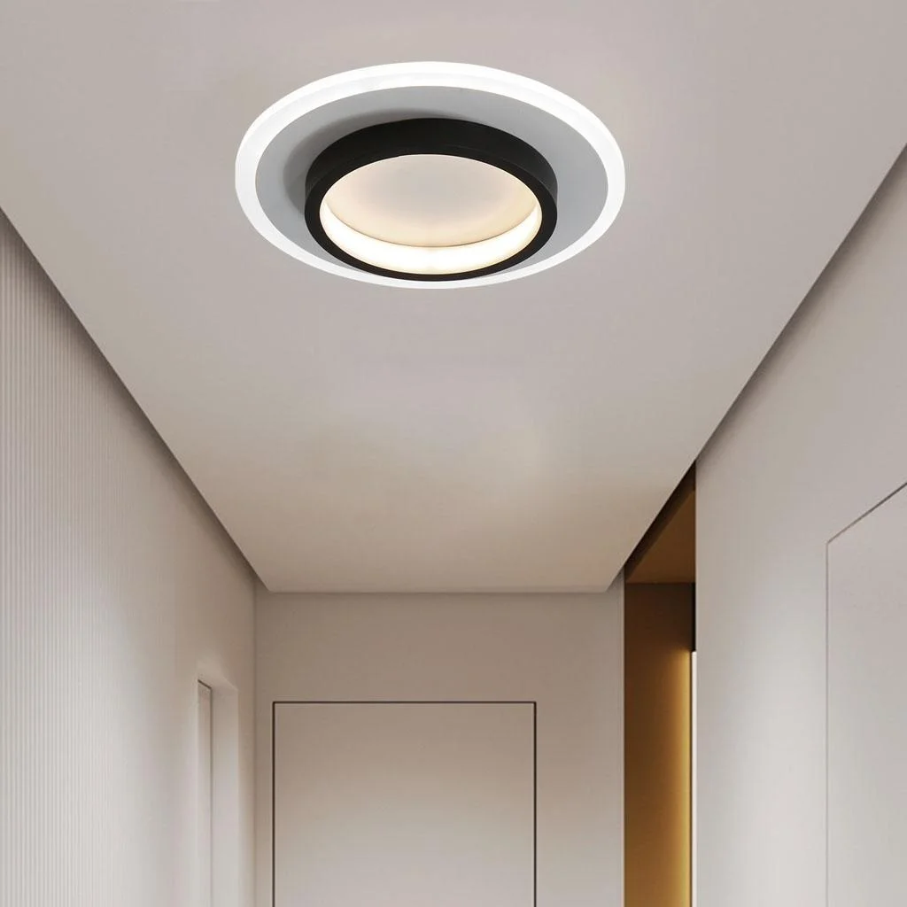 NOVAIR - Modern Round LED Ceiling Light for Hallways & Living Spaces