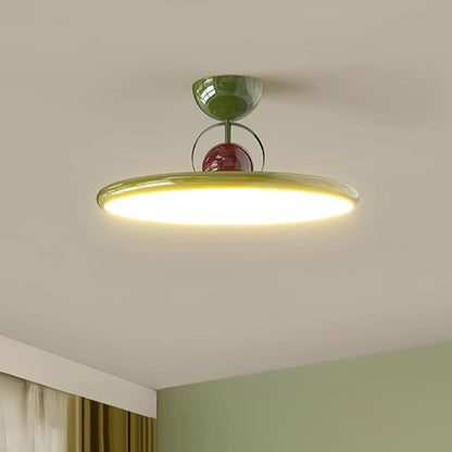 Flush Mount Ceiling Light Fixture with Integrated LED – Nature-Inspired Design for Modern Interiors