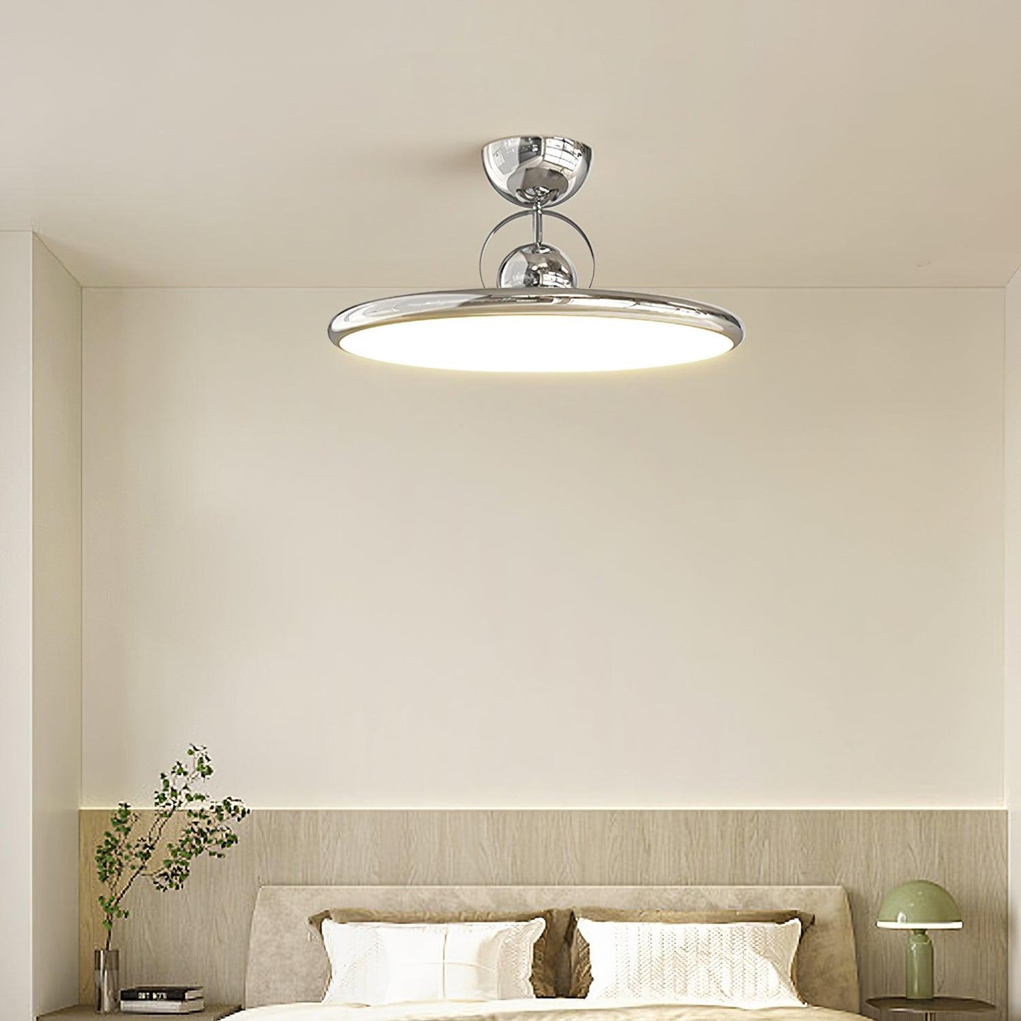 Flush Mount Ceiling Light Fixture with Integrated LED – Nature-Inspired Design for Modern Interiors