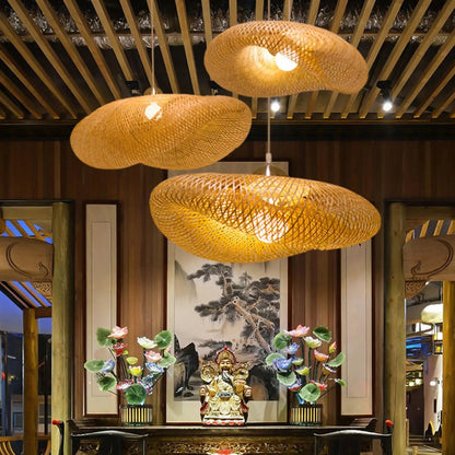 BambooGlow – Eco-Friendly LED Pendant Lamp with Vintage Charm