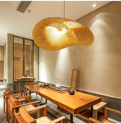 BambooGlow – Eco-Friendly LED Pendant Lamp with Vintage Charm