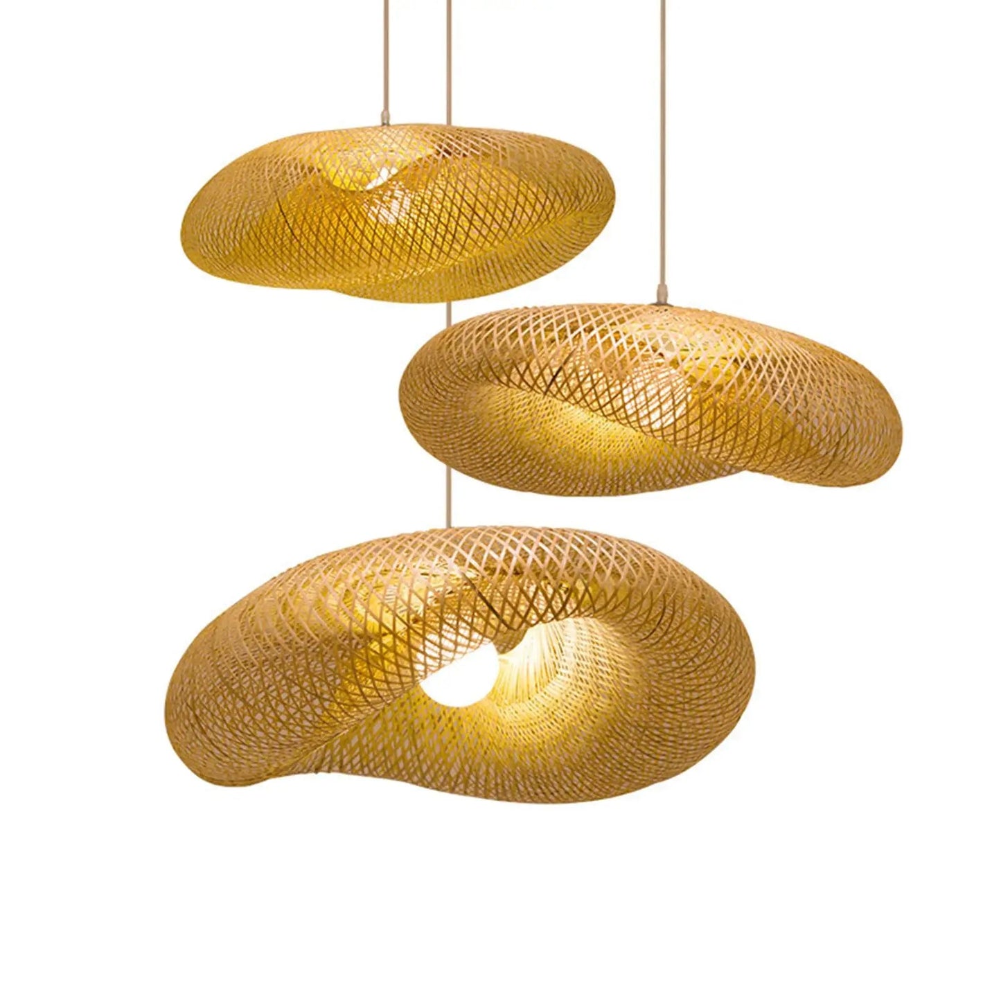 BambooGlow – Eco-Friendly LED Pendant Lamp with Vintage Charm