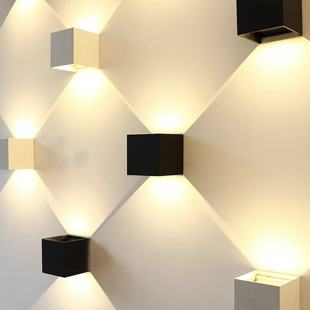 RadiantCube – Sleek Sensor Wall Lamp for Effortless Ambient Lighting