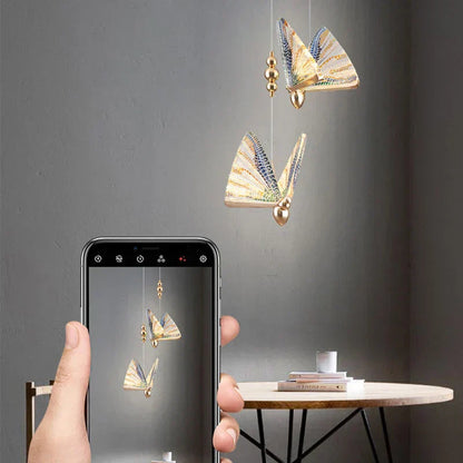 FlutterLuxe – Butterfly-Inspired Hanging Lamp