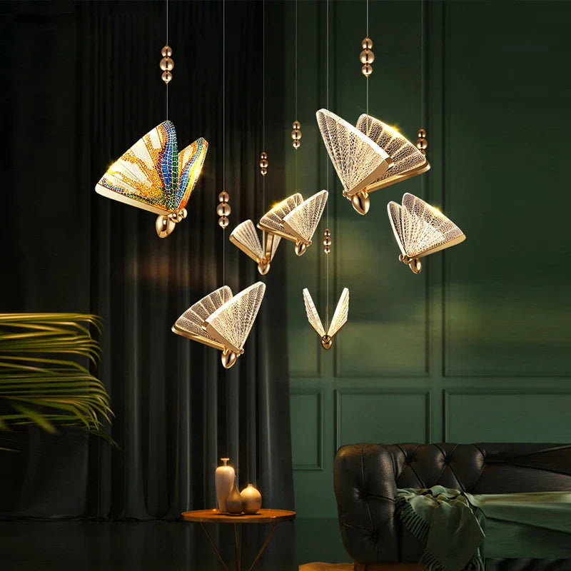 FlutterLuxe – Butterfly-Inspired Hanging Lamp