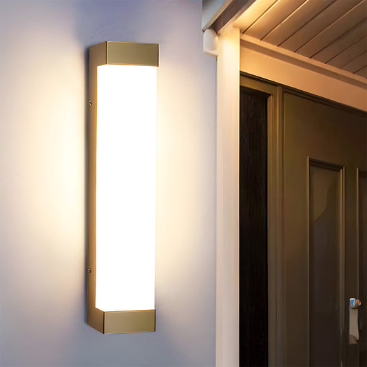 Elegant Garden Solar-Powered Wall Sconces - Modern and Durable Lighting Solutions for Your Outdoor Areas