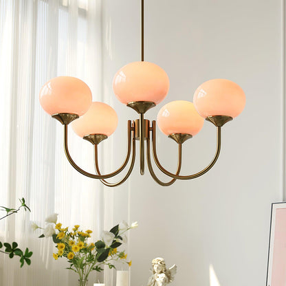 LunaLuxe – Modern Marshmallow-Inspired Chandelier