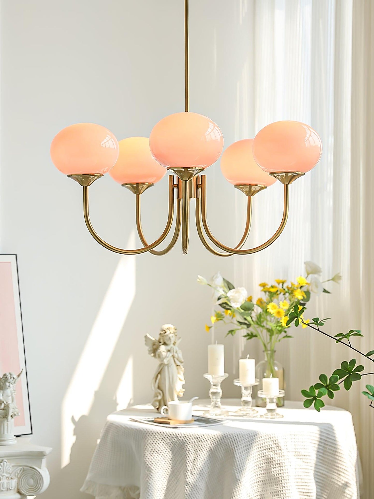 LunaLuxe – Modern Marshmallow-Inspired Chandelier