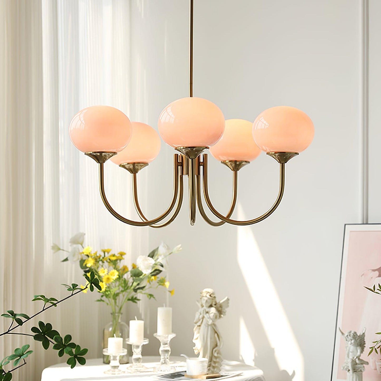 LunaLuxe – Modern Marshmallow-Inspired Chandelier