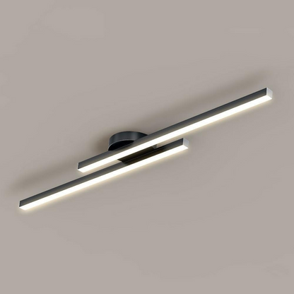 Modern Aluminium LED Flush Mount Ceiling Light Fixture for Living Room and Bedroom, Energy Efficient Design