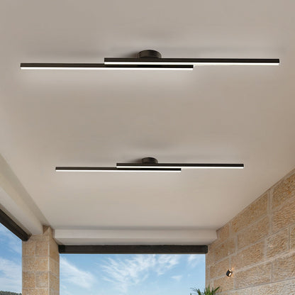 Modern Aluminium LED Flush Mount Ceiling Light Fixture for Living Room and Bedroom, Energy Efficient Design