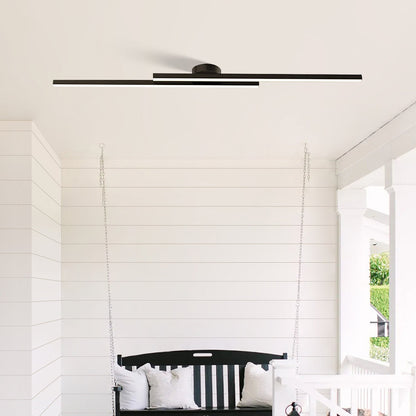 Modern Aluminium LED Flush Mount Ceiling Light Fixture for Living Room and Bedroom, Energy Efficient Design