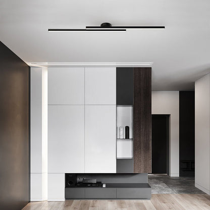 Modern Aluminium LED Flush Mount Ceiling Light Fixture for Living Room and Bedroom, Energy Efficient Design