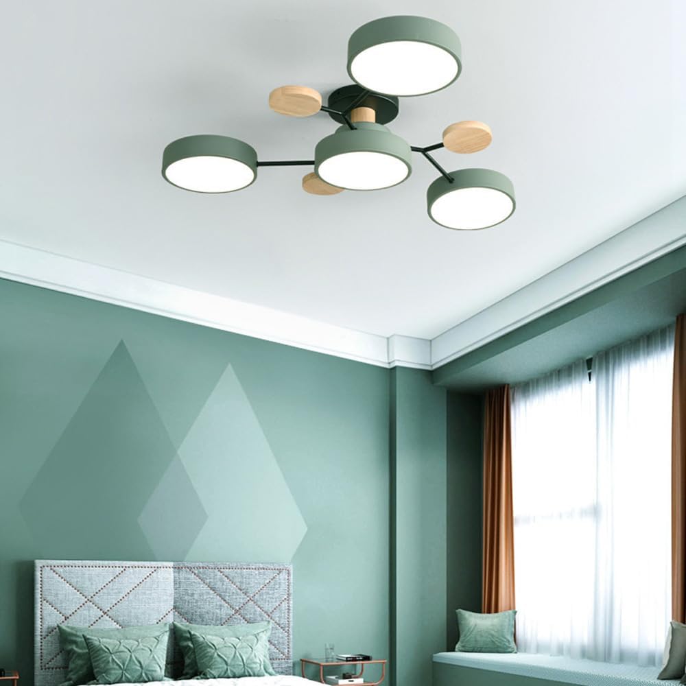 Modern Circular LED Ceiling Light Fixture – Energy-Efficient Chandelier for Living Room, Bedroom, Hallway