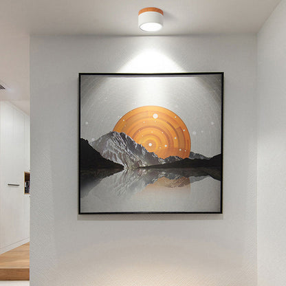 Modern Cylinder Flush Mount Ceiling Light Fixture – Energy Efficient LED Lighting for Hallway, Dining Room, Living Room