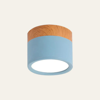 Modern Cylinder Flush Mount Ceiling Light Fixture – Energy Efficient LED Lighting for Hallway, Dining Room, Living Room