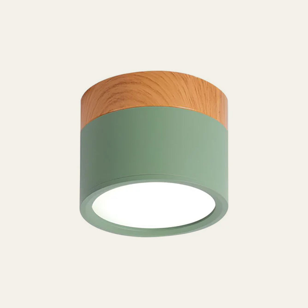 Modern Cylinder Flush Mount Ceiling Light Fixture – Energy Efficient LED Lighting for Hallway, Dining Room, Living Room