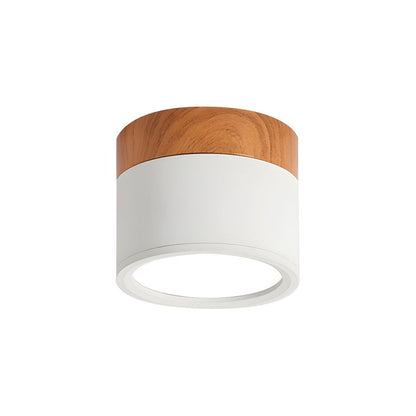 Modern Cylinder Flush Mount Ceiling Light Fixture – Energy Efficient LED Lighting for Hallway, Dining Room, Living Room
