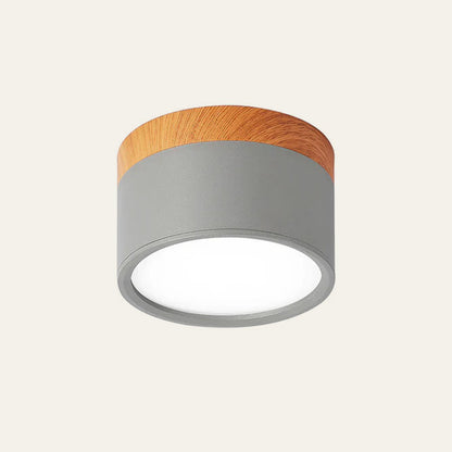 Modern Cylinder Flush Mount Ceiling Light Fixture – Energy Efficient LED Lighting for Hallway, Dining Room, Living Room
