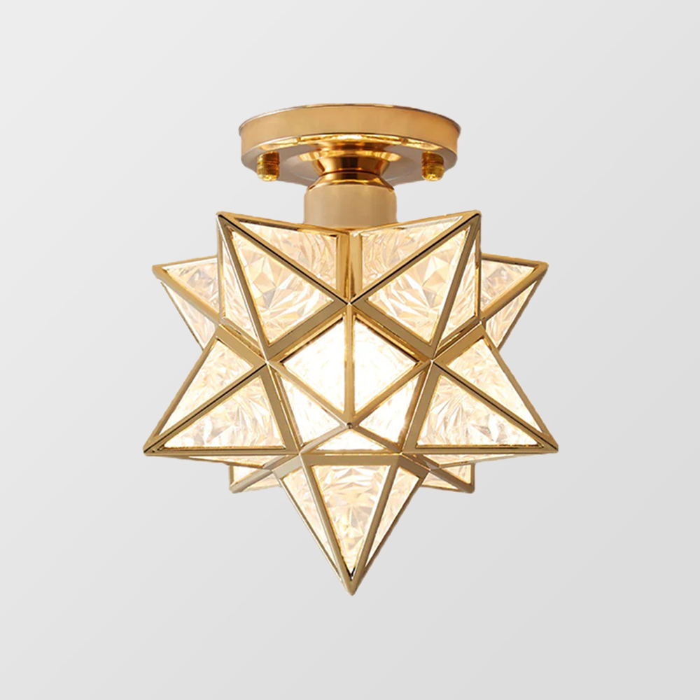 Modern Flush Mount Ceiling Light Fixture – LED Compatible, Soft Ambient Glow for Bedroom and Living Room