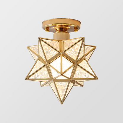 Modern Flush Mount Ceiling Light Fixture – LED Compatible, Soft Ambient Glow for Bedroom and Living Room